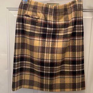 Pendleton side zip skirt